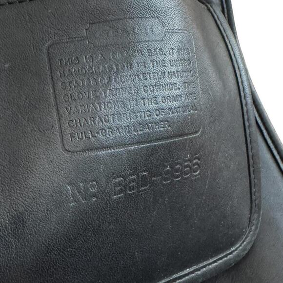 Vintage Coach legacy black soft leather shoulder bag with adjustable strap 9966 - Picture 7 of 8